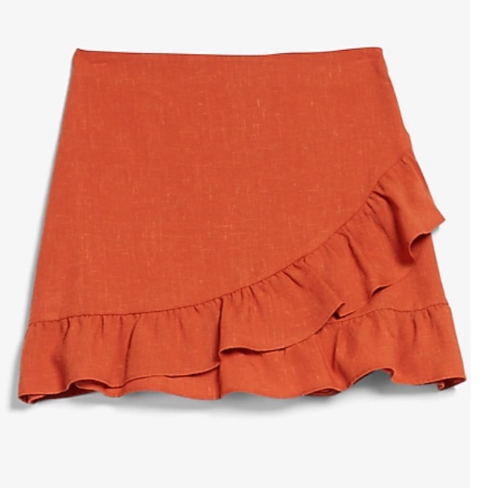 High Waisted Ruffle Mini Skirt - Picture 3 of 6